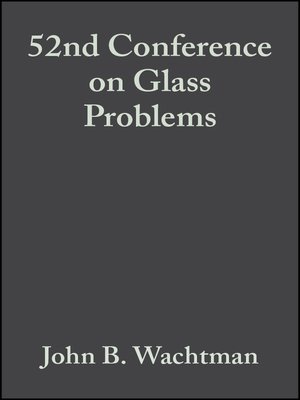 cover image of 52nd Conference on Glass Problems